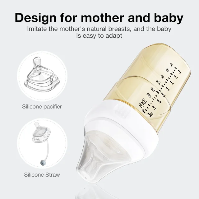 Dr.isla nouveau biberon PPSU protège-dents biberon bactériostat Antichute biberon 150 ml/240 ml biberon de lait sans BPA – Image 4