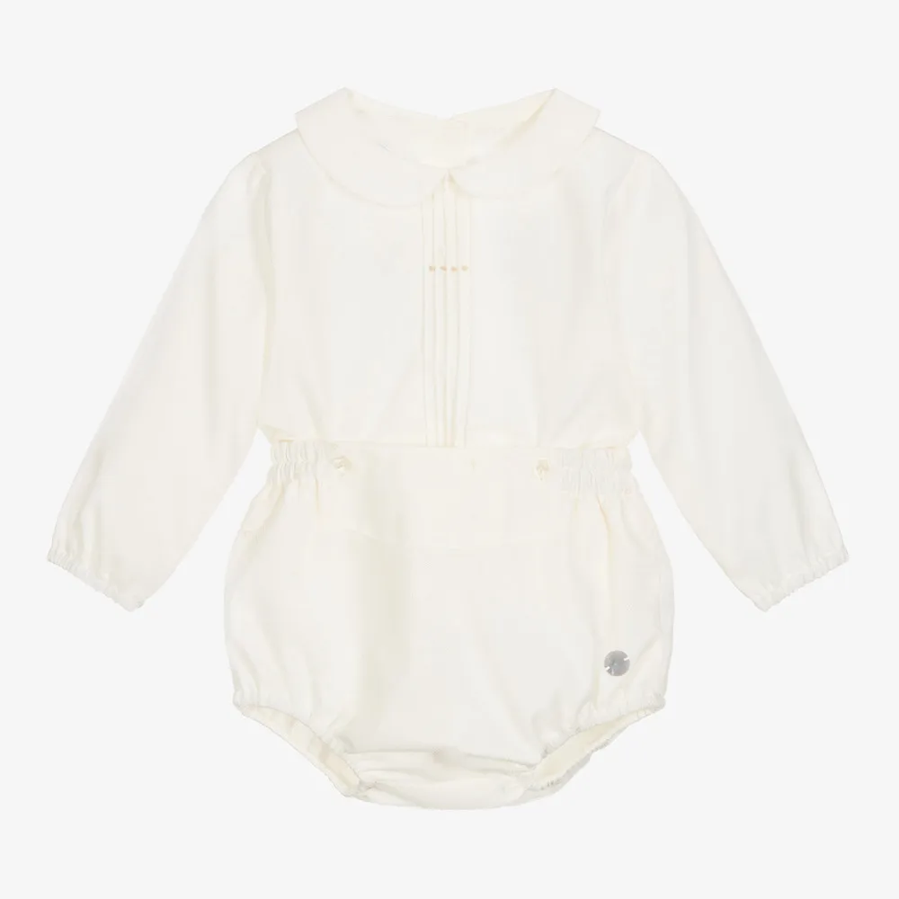 Costume espagnol pour garçons, 2 pièces, chemises à manches longues en coton blanc, short, tenue d'anniversaire pour enfants en espagne