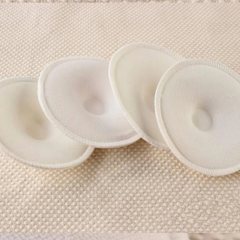 Coussinets d'allaitement pour mère, lavables, imperméables, pratiques, serviette en tissu éponge, coussinets d'allaitement réutilisables, 4 pièces/ensemble
