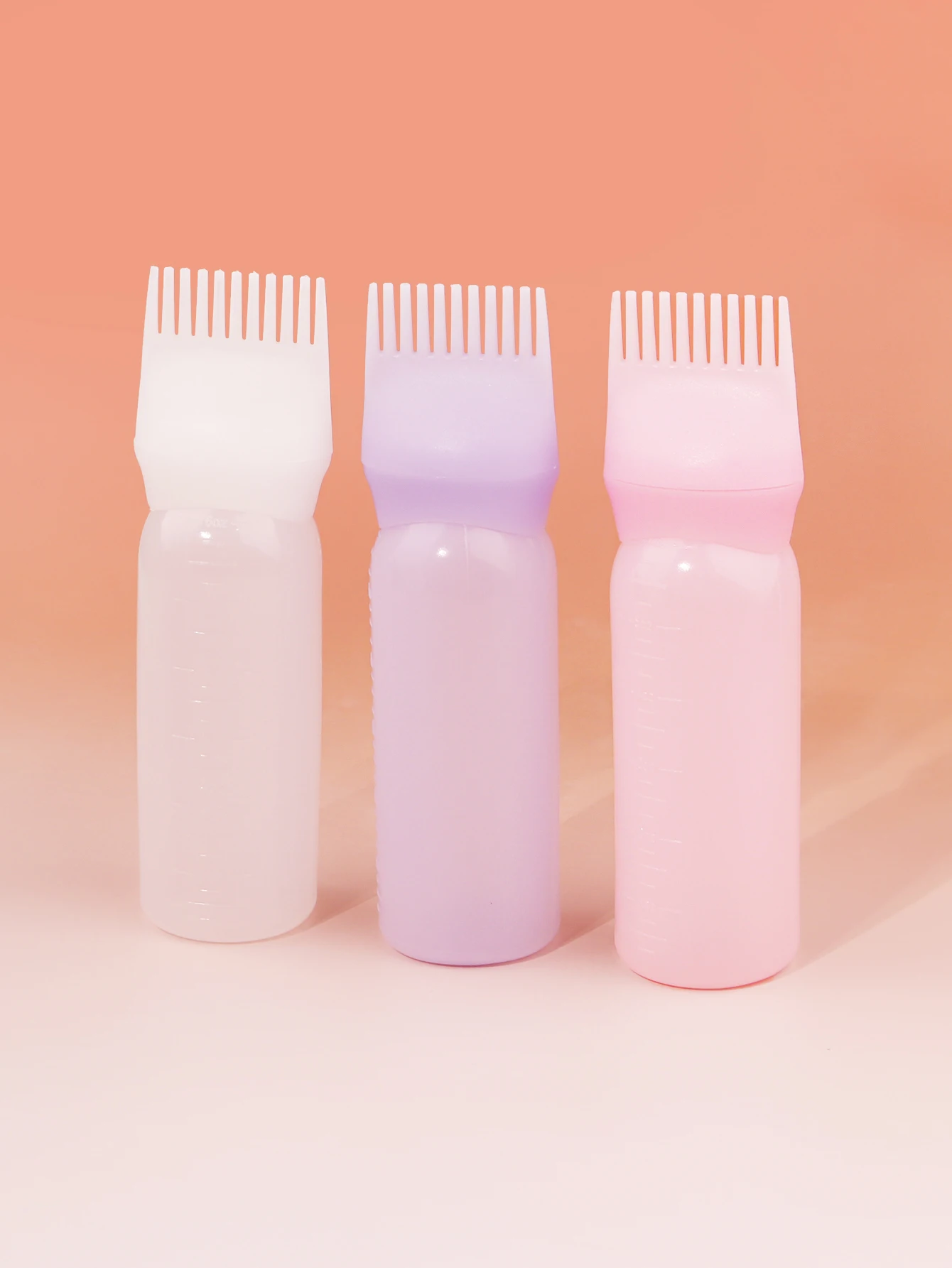 Applicateur de peigne à racines, bouteille de shampoing durable, conçu spécifiquement pour les coiffeurs de salon à domicile, 1PC