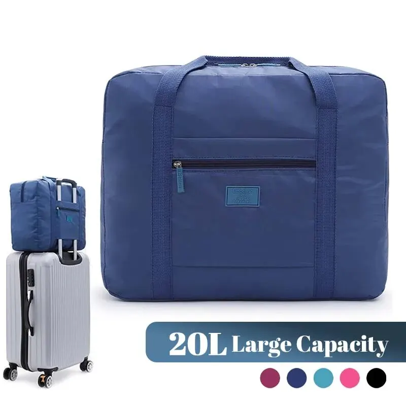 Sac de voyage pliable léger : bagage à main fourre-tout unisexe pour les week-end et les déplacements de nuit
