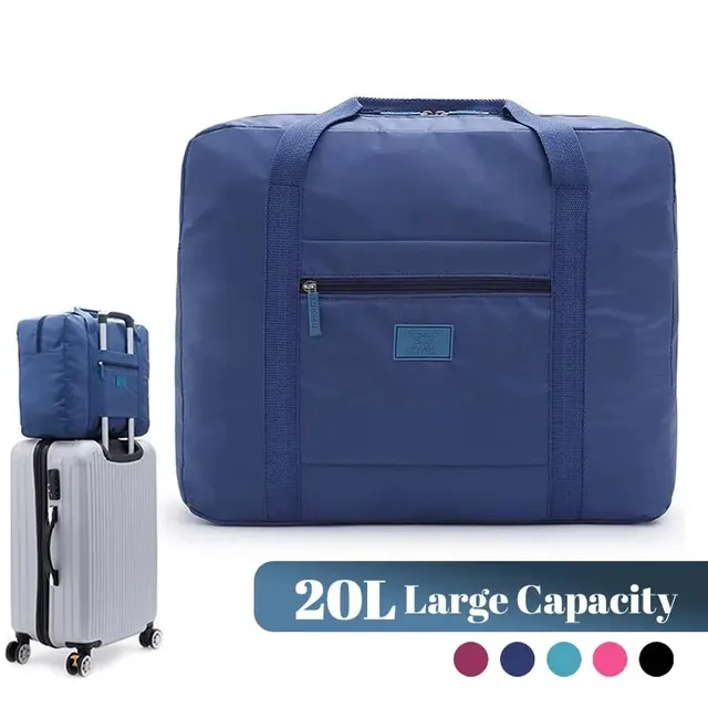 Sac de voyage pliable léger : bagage à main fourre-tout unisexe pour les week-end et les déplacements de nuit