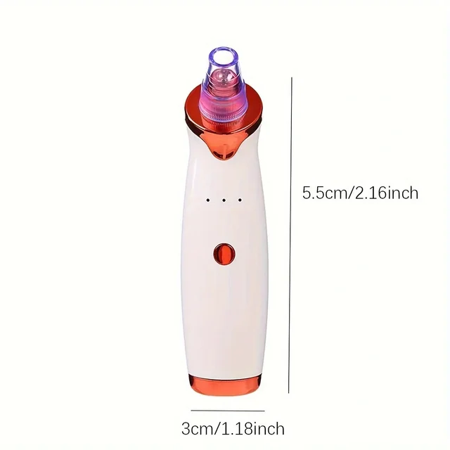 Dispositif d'élimination des points noirs avec 5 têtes remplaçables, outil de nettoyage doux de la peau, Extraction efficace des points noirs, nettoyage en profondeur des pores – Image 6