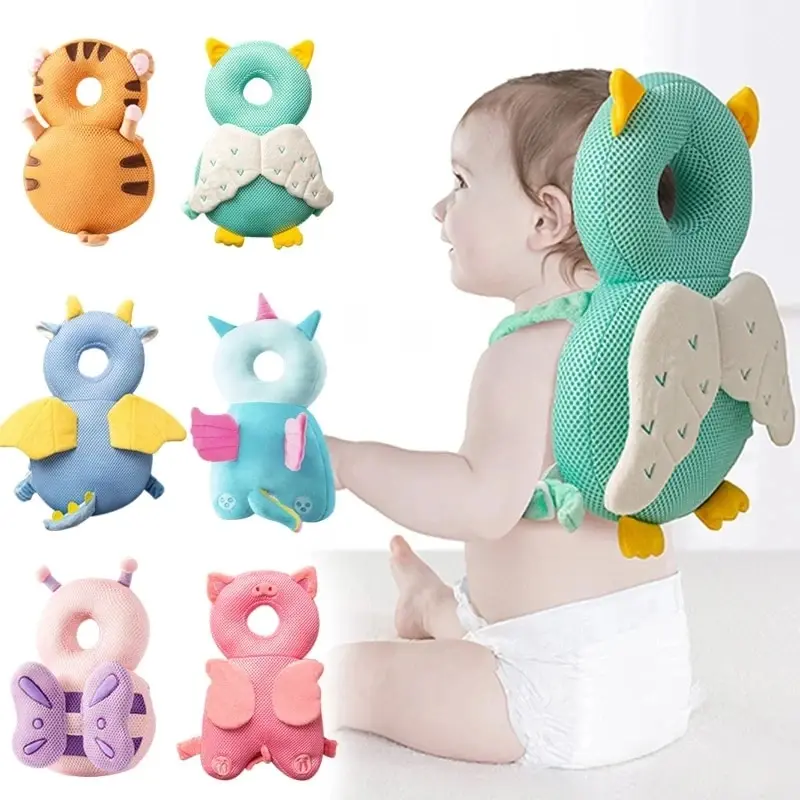 Oreiller Anti-chute pour enfants, 1 pièce, oreiller de tête pour bébé en bas âge, oreiller respirant, apprendre à marcher, Protection de la tête