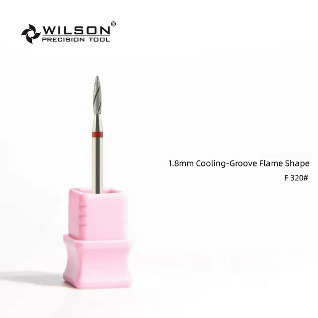 WILSON-Fraises diamantées en forme de flamme à rainure de refroidissement, forets Hope, accessoires pour ongles, outils N64. – Image 2