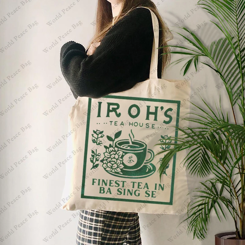 1 pc Oncle Iroh's Tea House Avatar le dernier maître de l'air, sac fourre-tout Atla, cadeau Atla, thé du Dragon au jasmin, meilleur cadeau pour elle