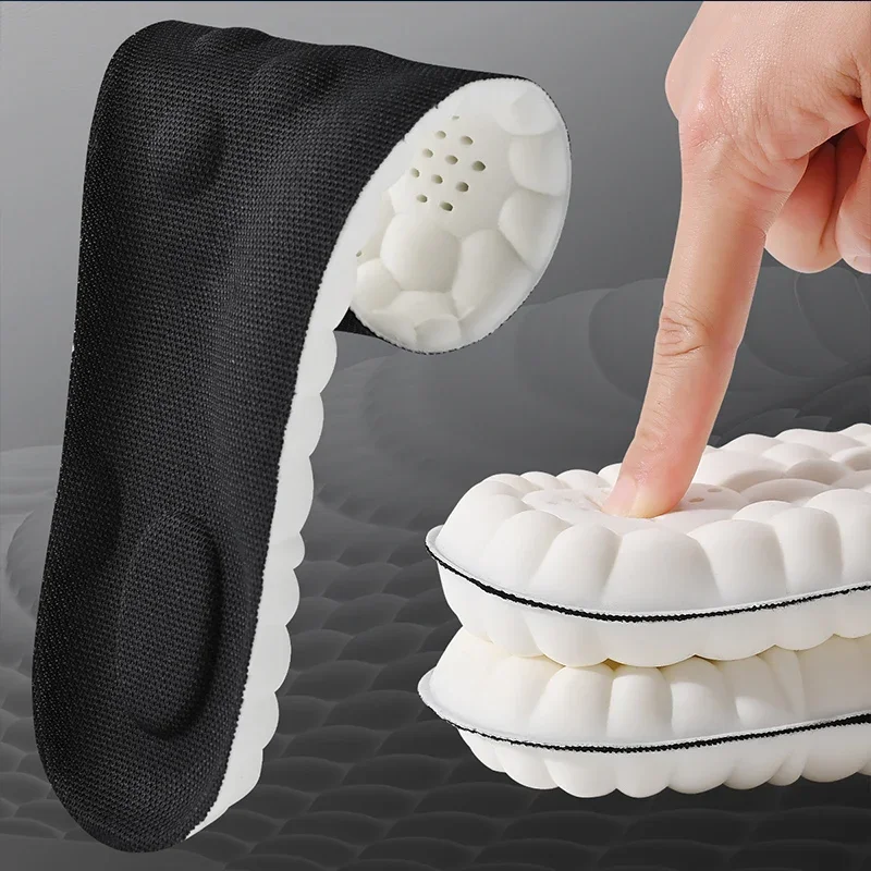Semelles intérieures de Sport en Latex à haute élasticité, coussinets de chaussures souples, Support de voûte plantaire, semelles orthopédiques, déodorant respirant, coussin d'absorption des chocs