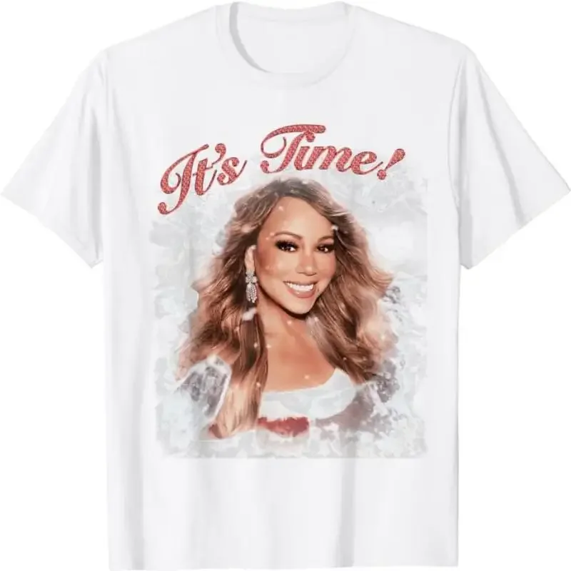 Mariah Carey-T-shirt à imprimé pour hommes, haut officiel, à la mode, avec fouet, été 2023