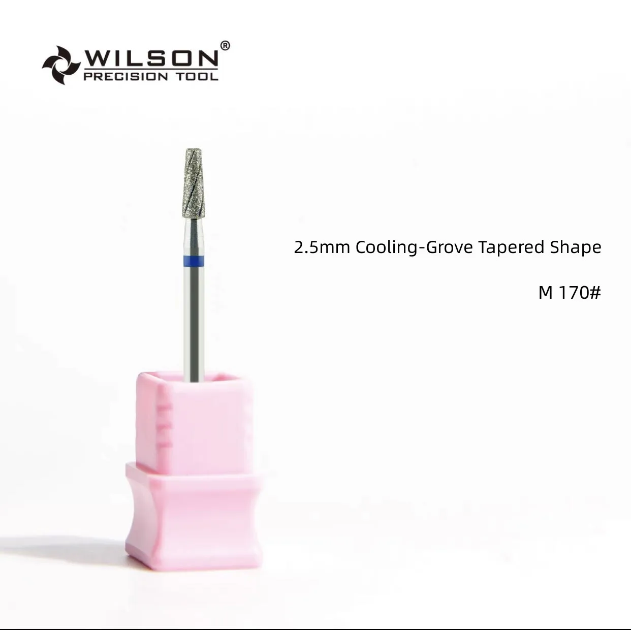WILSON-Embouts diamantés coniques à rainure de refroidissement, N64, accessoires pour ongles, outils