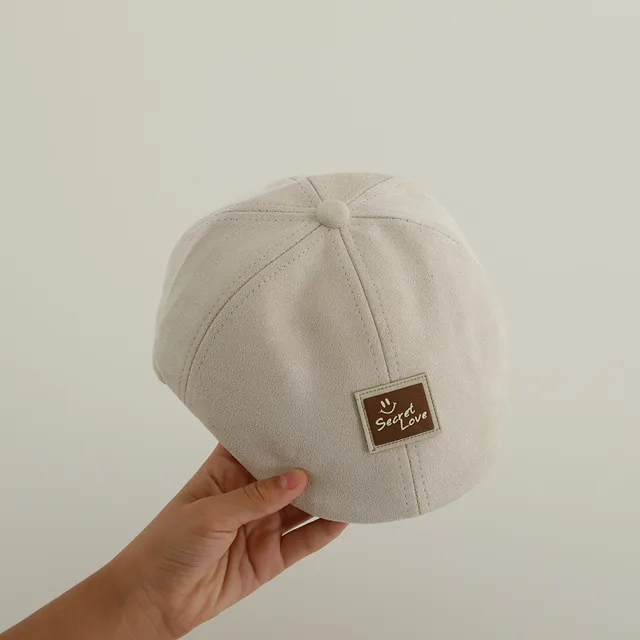 Casquette de baseball en coton avec motif de petites lettres pour bébé garçon et fille, chapeau de soleil, avant-toit court, style fin, mignon, nouveau, automne, 2024 – Image 5