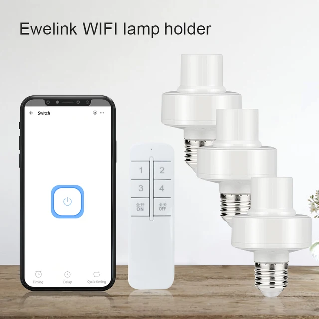 Smart Wifi Adaptateur d'ampoule Fonctionne avec Alexa Google Home AC90-250V – Image 6