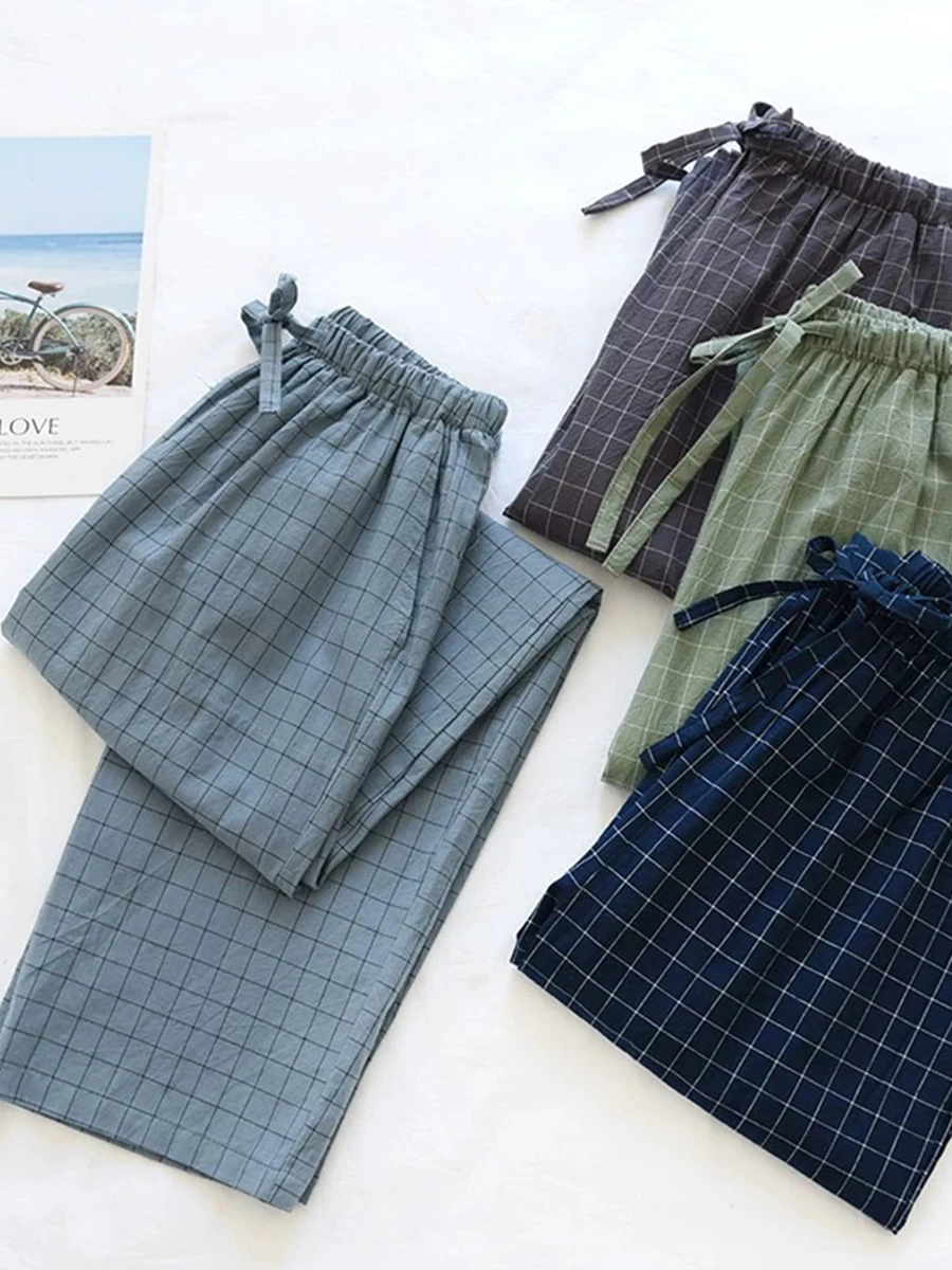 2025 New Pajama Pants Men's Spring and Autumn Trousers Thin Men's Casual Wearable Home Pants