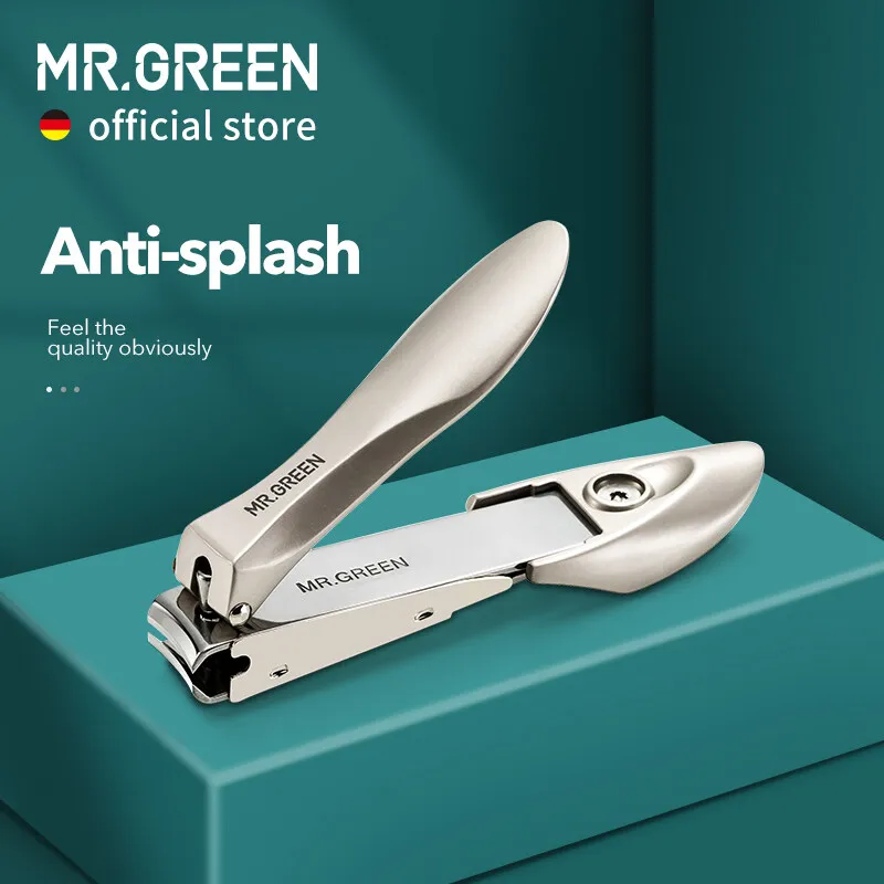 MR.GREEN coupe-ongles anti-éclaboussures coupe-ongles en acier inoxydable outils de manucure coupe-ongles de conception bionique