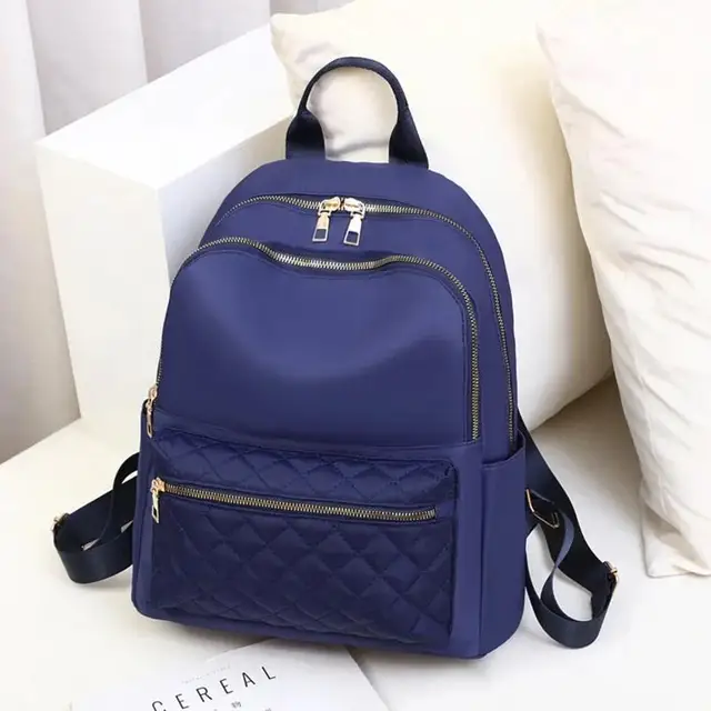 Sac à dos Oxford imperméable pour femme, noir, sacs d'école pour adolescentes, grande capacité, fourre-tout de voyage, nouvelle mode 2024 – Image 4