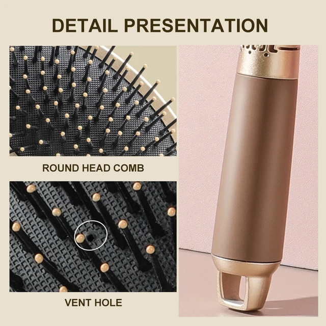 CALIYI cheveux Massage coussin d'air peigne brosse cuir chevelu brosse à cheveux démêlant antistatique Salon SPA coiffure outil de coiffure ovale rond – Image 4