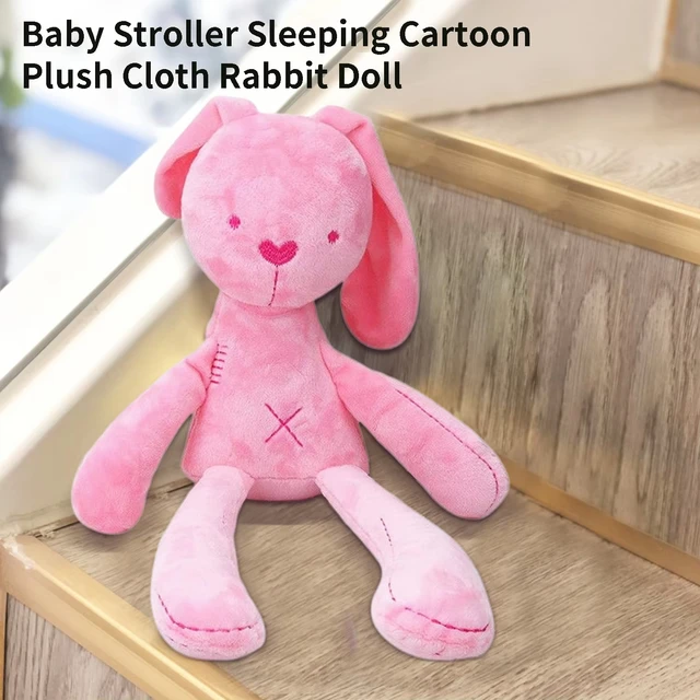 Poupée lapin en peluche de dessin animé mignon, jouets pour enfants, cadeau d'anniversaire, poussette pour bébé, partenaires de couchage, décoration de tente de berceau, ornements – Image 3