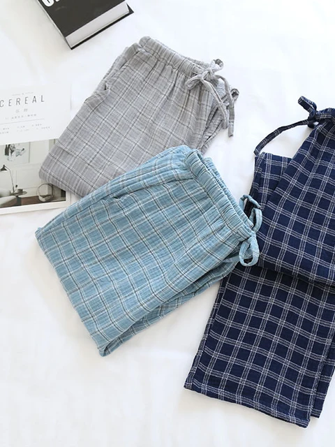 Pajama Pants Men's Spring and Autumn Thin Trousers Plus Size Casual Loose Summer Single Pants Can Be Worn Outside Home Pants – Image 2