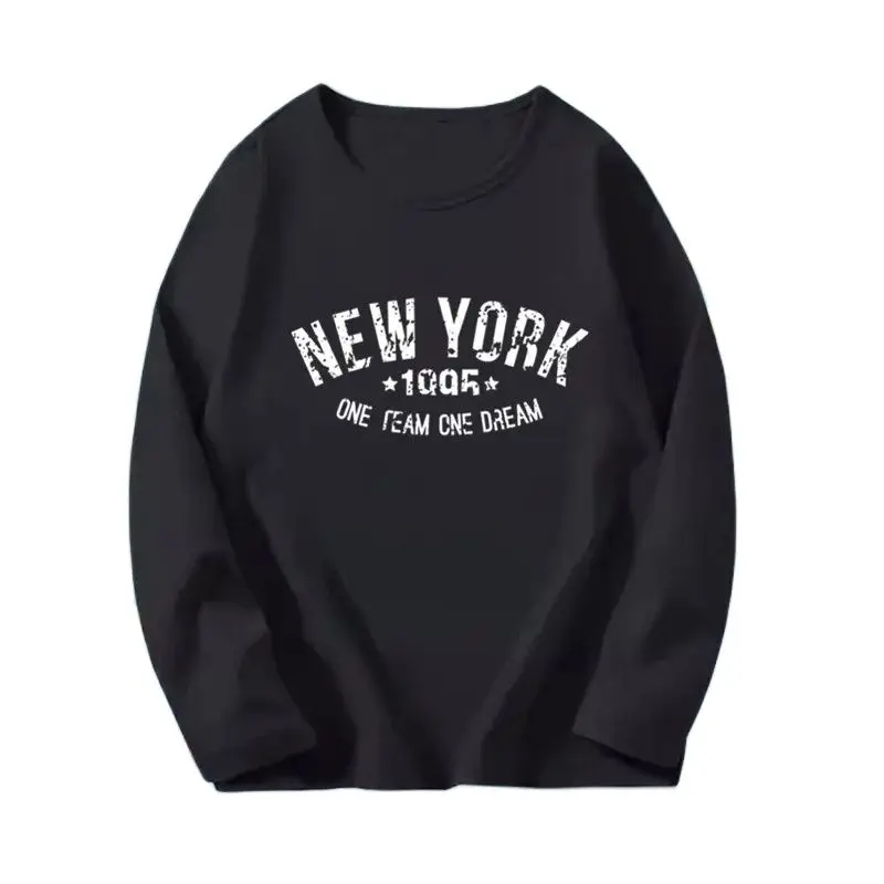T-shirt à Manches sulfpour Enfant, Vêtement à la Mode, avec Image de New York, Harajuku, Kawaii, pour Garçon et Fille, 2024