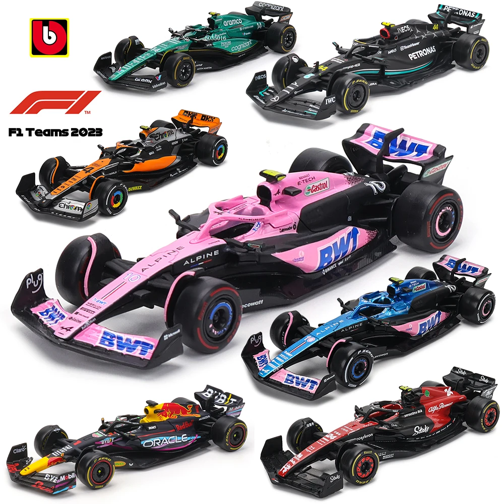 Bburago 1:43 F1 taureau rouge Ferrari Mercedes Benz Aston Martin McLaren Alfa Romeo alliage voiture de luxe moulé sous pression modèle de voiture jouet série