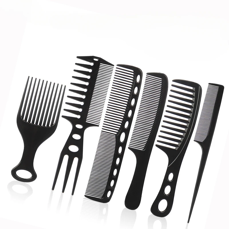 6Pcs/set Professional Hair Cutting Comb Hair Cut Comb High Quality Thicken Barber Salon Hair Style Comb Hairdressing Hairbrush