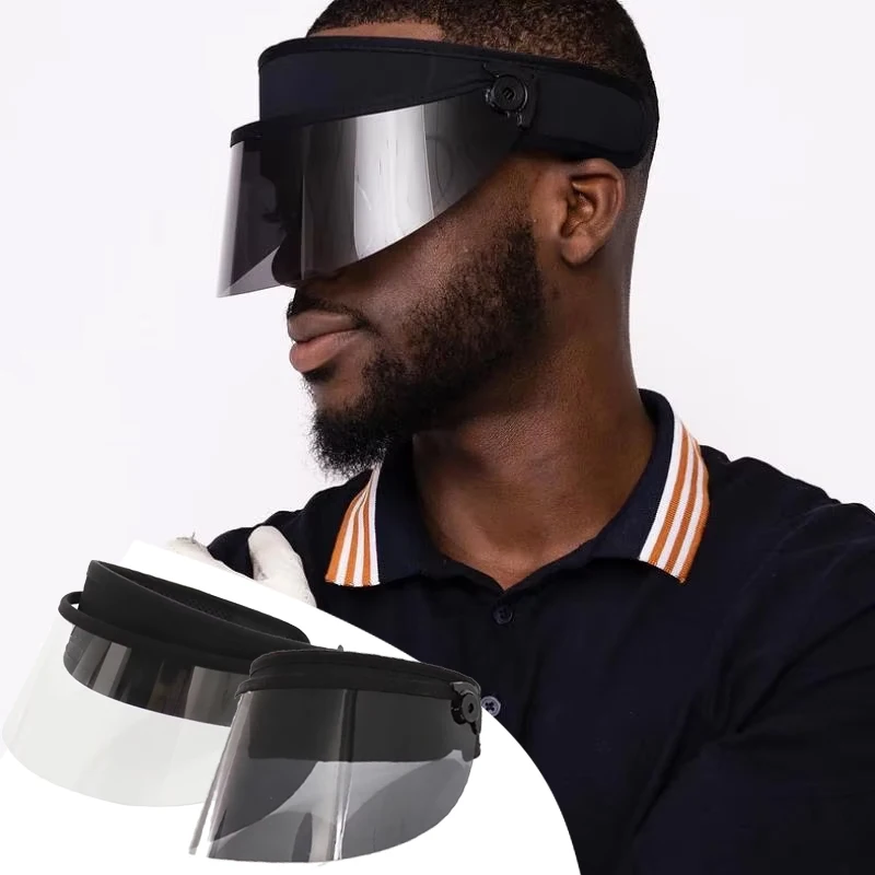 Shorty hommes couleur noire casquettes de Golf mode voyage en plein air en plastique PVC parasol chapeau Protection UV polyvalent Sport pare-soleil casquette