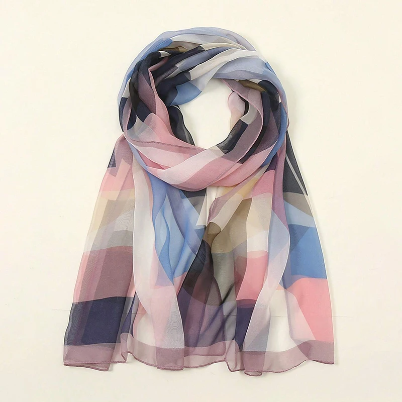 Châle en mousseline de soie imprimé pour femme, écharpe de sauna élégante, bandages pratiques, hijabs musulmans, écharpes rondes, design tendance, nouveau