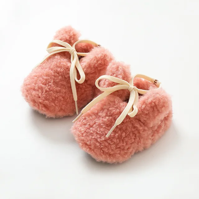 chaussure bebe Chaussures d'hiver pour bébé garçon et fille, chaussons moelleux et doux, premiers cachemire d'agneau, coordonnants, chauds, nouveau-nés, nourrissons, CPull – Image 5