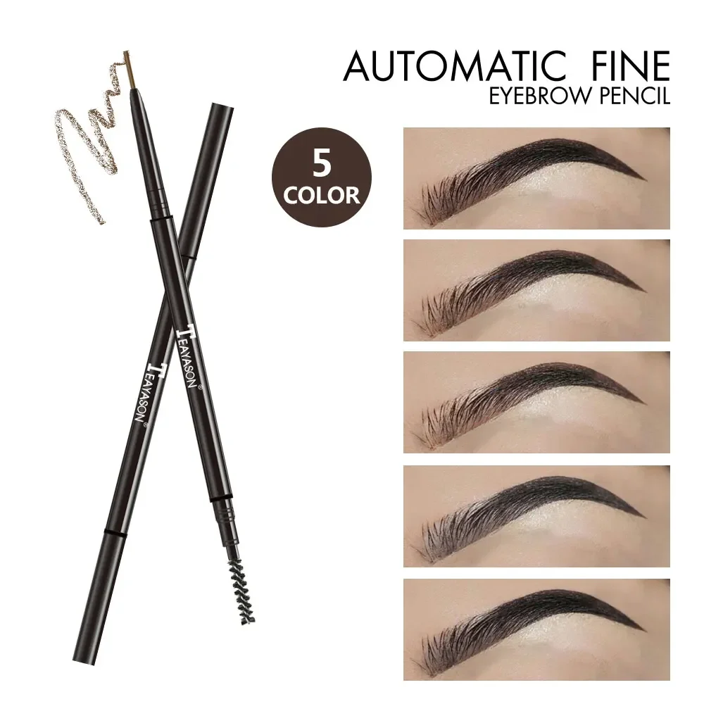 Crayon à sourcils automatique à double extrémité, imperméable, longue durée, 1.5mm, tête super fine, stylo de tatouage pour Microblading