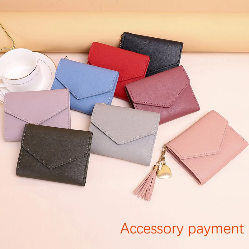 Portefeuille court motif litchi pour femme, accessoires de mode personnalisés, cadeaux de vacances, livraison gratuite, nouveau