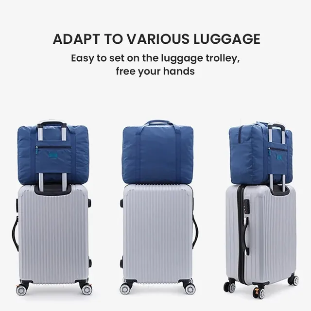 Sac de voyage pliable léger : bagage à main fourre-tout unisexe pour les week-end et les déplacements de nuit – Image 2