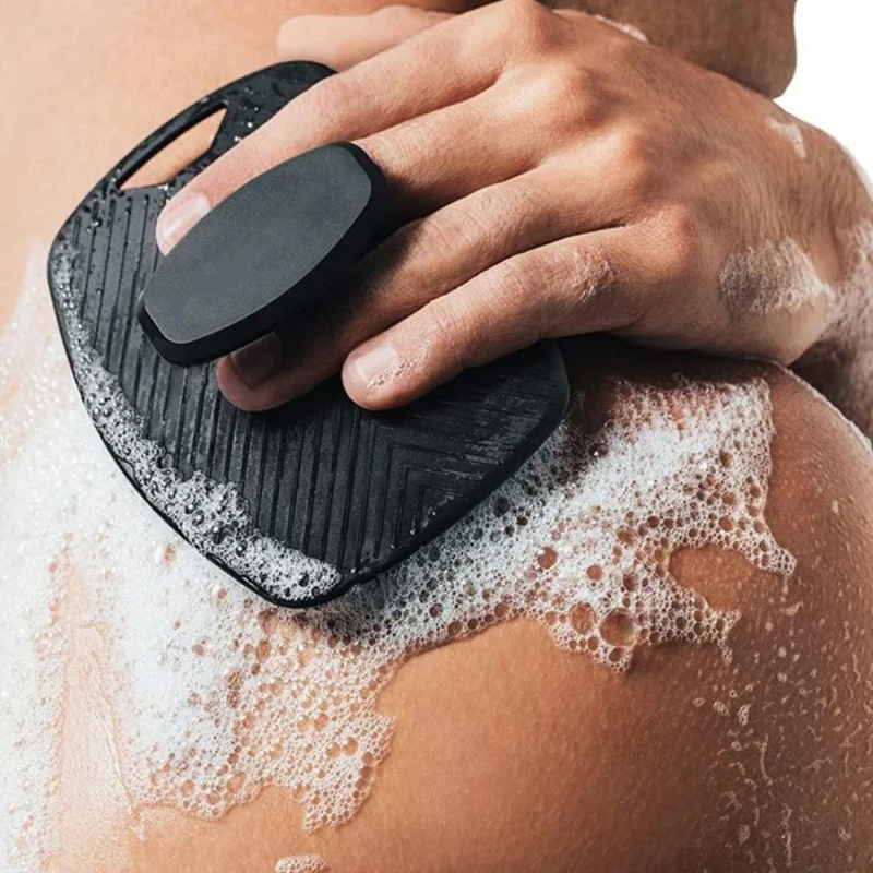 Brosse exfoliante en Silicone souple, nettoyant manuel pour le corps, douche, Massage doux, brosse de bain pour hommes, 1 pièce