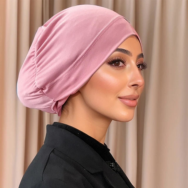 Sous-écharpe musulmane en coton, nouveau maillot, hijab intérieur, bouche fermée, bonnet sous-écharpe, hijab – Image 3
