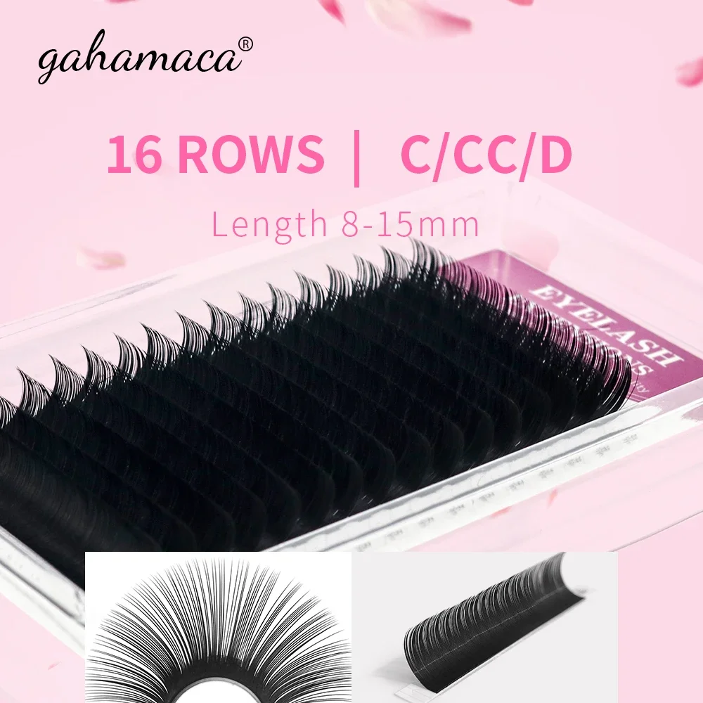 GAHAMACA cils Volume russe individuel C CC D faux cils naturels vison classique Extension de cils cils cils