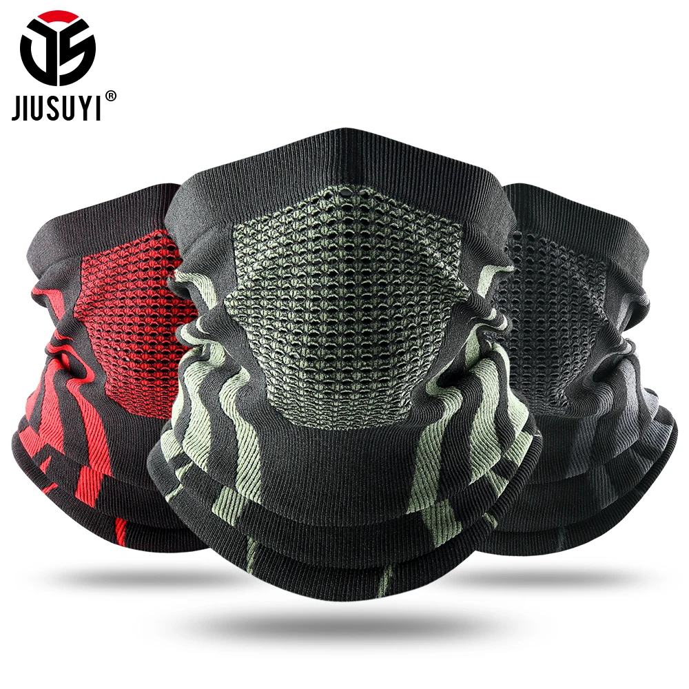Masque Bandana doux, écharpe de cou, ski, snood turban Snowboard randonnée bague foulard , coupe-vent, demi-couverture du visage, écharpes à capuche pour femmes et hommes