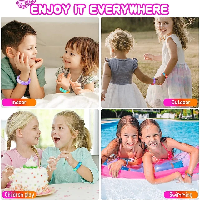 12 pièces Fidget Toys Pop Bracelet cadeaux de fête Bracelets à bulles Push Poping sensoriel anti-Stress jouets pour enfants cadeaux pour enfants – Image 5