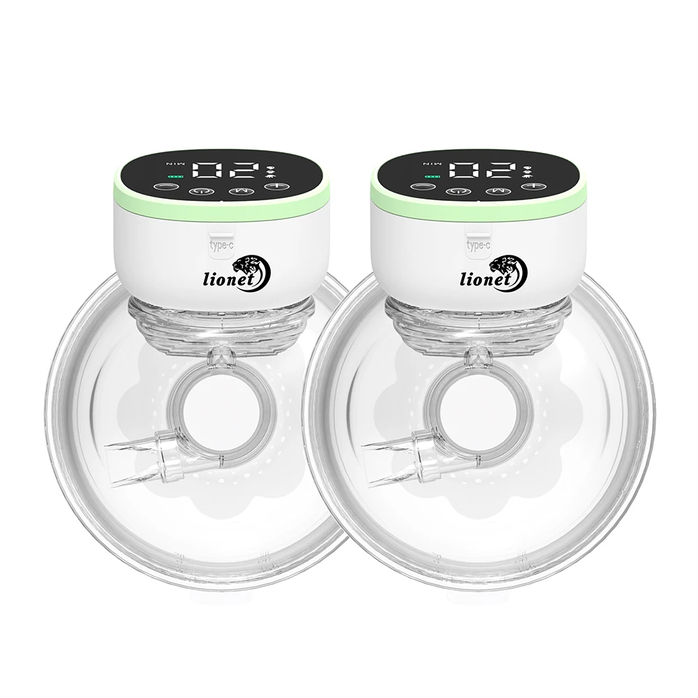 Tire-lait électrique portable, mains libres, collecte de lait, invisible, automatique, intelligent, double face, portable