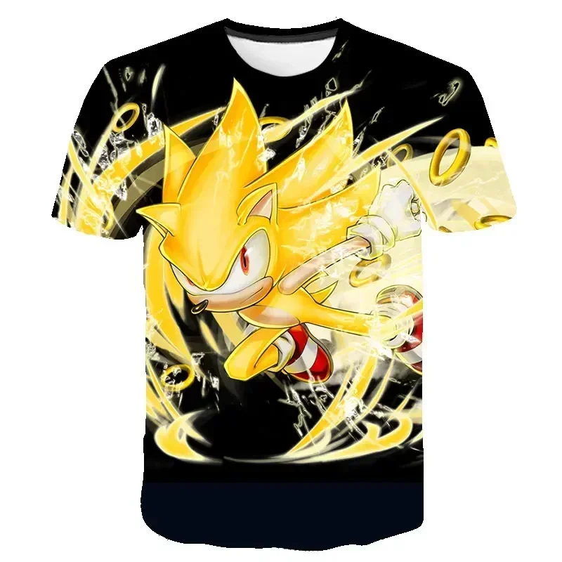 T-Shirt à Manches Courtes pour Garçon et Fille, Estival, avec Dessin Animé Mario, Harajuku