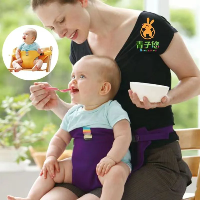 Siège enfant Portable, chaise de salle à manger pour bébé, ceinture de sécurité, matériau souple, soins pour bébés tous les jours