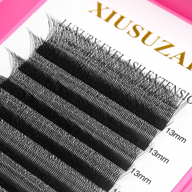 XIUSUZAKI 5D W cils noir préfabriqué ventilateurs Extensions de cils naturel doux Volume individuel faux cils beauté maquillage outils – Image 3