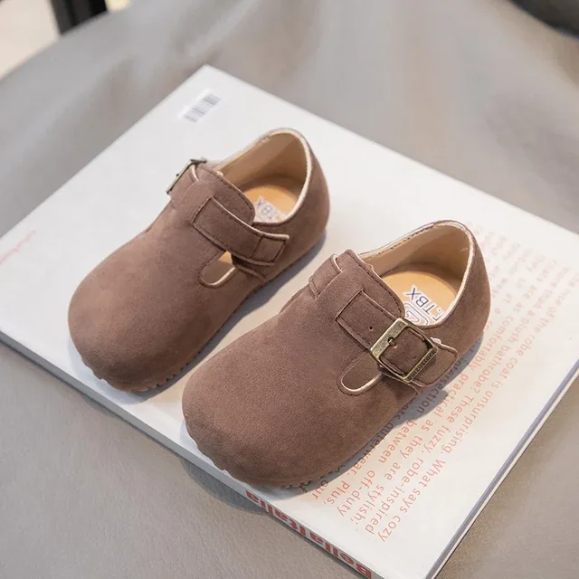 Chaussures rétro décontractées pour enfants, mocassins en cuir de Style britannique pour garçons, simples, nouvelle collection automne et printemps 2025 – Image 6