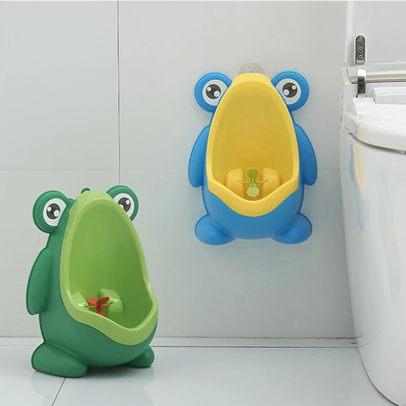 Dessin animé bébé toilette urinoir garçon mural urinoir grenouille forme garçon debout urinoir toilette formation urinoir