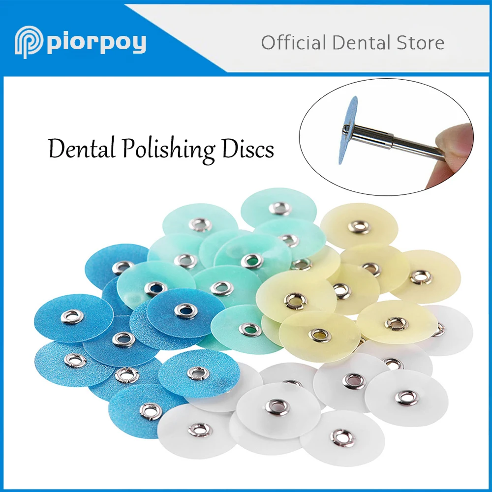 PIORPOY-Kit de bandes de mandrin à contour réduit grossier, matériel dentaire, outils dentaires, plastiques, consommables pour poulet, 80 disques