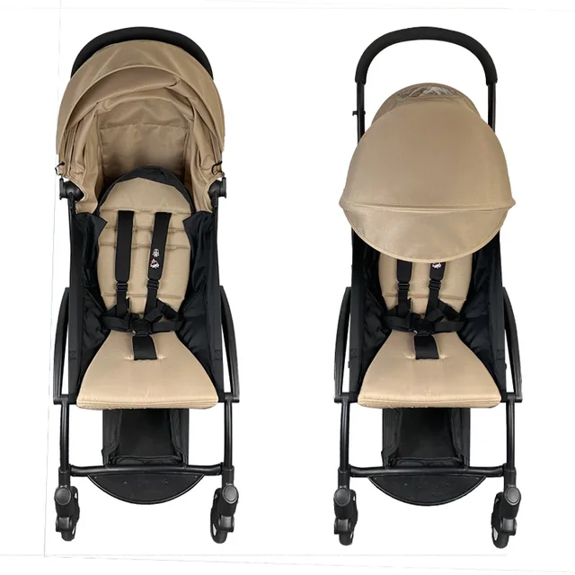 175 accessoires de poussette housse d'auvent coussin de siège pour babyyoya babytime housse de pare-soleil matelas de siège avec poche arrière à fermeture éclair – Image 6