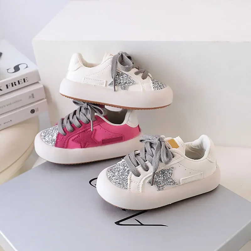Chaussures de sport coordonnantes pour enfants, chaussures décontractées pour filles, chaussures de planche basses pour enfants, mode, automne, nouveauté, astronomique, doux, 2023