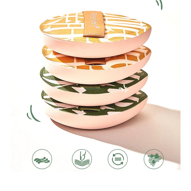 Pinceau anti-cernes rond à coussin d'air doux, éponge élastique pour mélange de maquillage, ensemble de poudre de fond de teint cosmétique, 3 pièces/boîte – Image 3