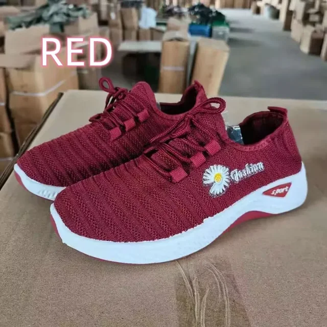 Nouvelles chaussures de sport à la mode pour femmes, maille à semelles souples épaisses et respirantes, chaussures décontractées légères, chaussures en noix de coco à la mode – Image 2