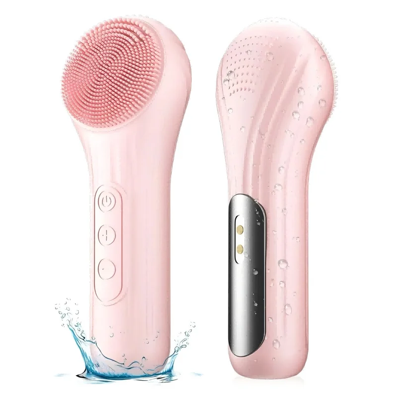Brosse de nettoyage du visage électrique sonique étanche, Rechargeable, Vibration, exfoliante des pores, nettoyage en profondeur, épurateur du visage, outil de soins de la peau