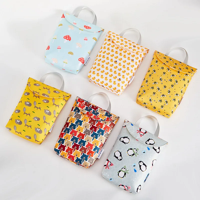 Sac à couches pour bébé, sac de rangement multifonctionnel étanche imprimé, sac de voyage Portable pour maman