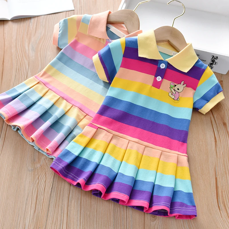 Nouvelle fille robe enfants robes enfants vêtements mode enfant en bas âge bébé vêtements printemps été filles robe