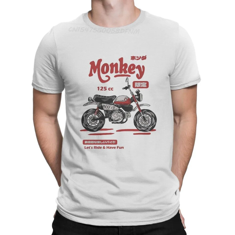Honda Monkey-T-shirt classique en coton pour parent et enfant, haut de course de moto, cool, noir